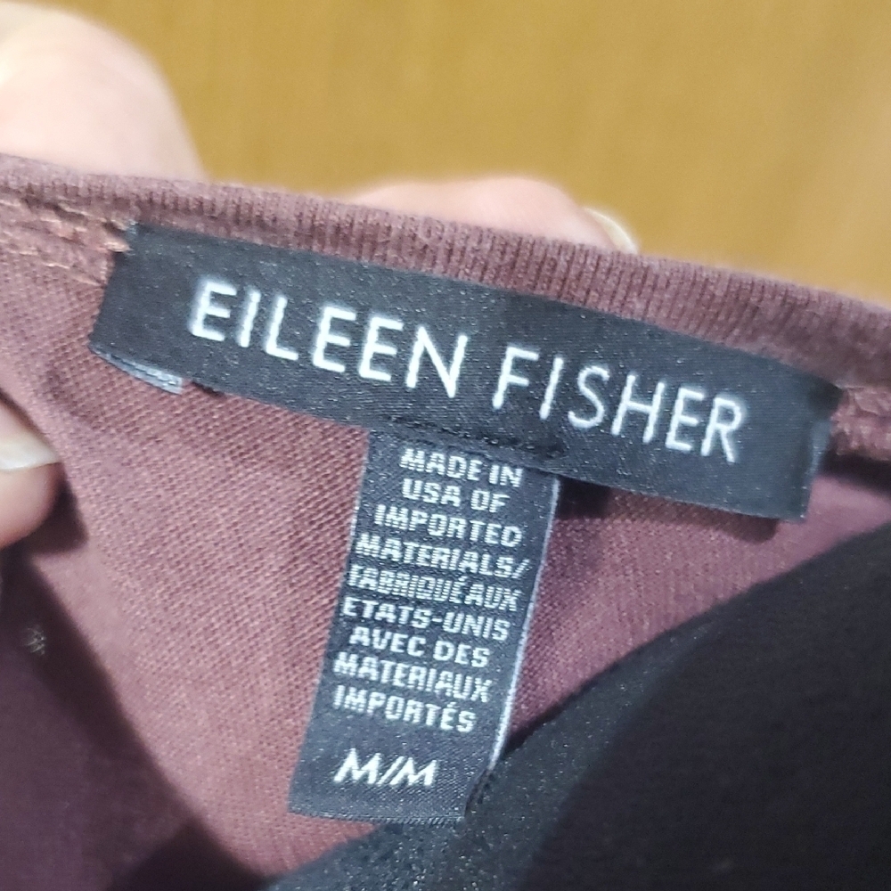 Eileen Fisher Mauve V-Neck Midi Dress - Picture 2 of 6